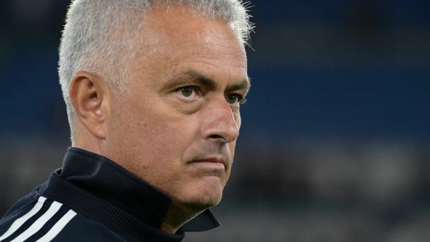 Jose Mourinho en el AS Roma vs Spezia Calcio